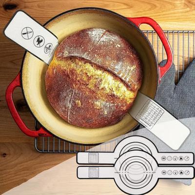 2 Stück Silikon-Brotschlinge für Schmortopf, antihaftbeschichtet, wiederverwendbare Backmatte mit langen Trägern, hitzebeständiger Topflappen