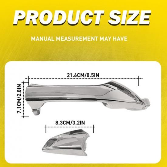 2PC Fit 2008-2012 Honda Accord Front/Rear Right Exterior Outside Door Handle EXV