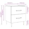 Nightstand Concrete Gray 40 X 35 X 47.5 Cm Particleboard