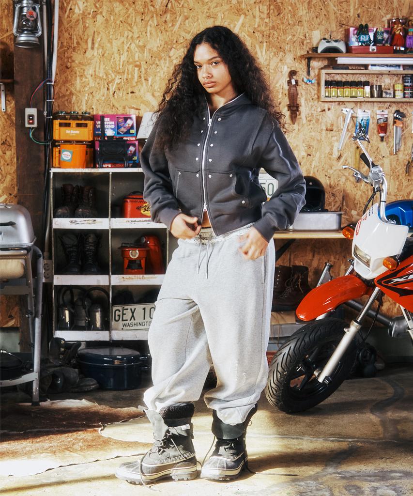 The Vinyl House Damaged Sweat Pants Gray