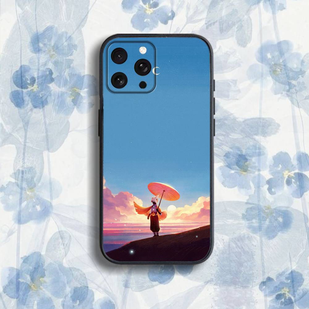 Sky C-Children of the Light Phone Case For iPhone 17,16,15,14,13,12,Pro,Max,Plus,E,SE4,Air,Mini Black Soft Box
