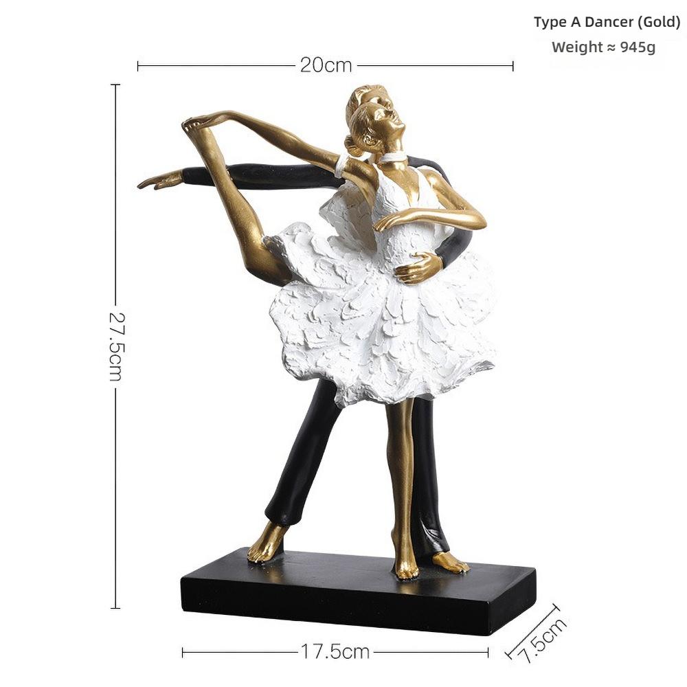 Ballet Girl Resin Statue - Cute Dancer Figurine for Children's Room Decor, Birthday Gift, Ballet Lover Collectible Art