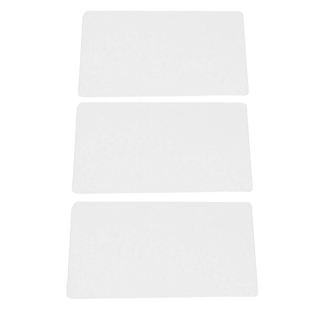50 Sheets Metal Business Card Heat Transfer Aluminum Business Cards Blanks DIY Craft Supplies Pearl White