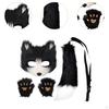 Animal Mask and Tail Set Long for Role Play Halloween Party Costume