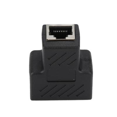 LAN 1 To 2 Ways Extender Female Adapters Network Connector Coupler RJ45 Splitter