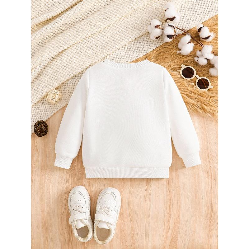 European sizes Trendy "Ready to CRUSH Kindergarten" Pencil Off-Road Vehicle Print Kids' Fashion Comfortable Versatile Casual Crewneck Sweatshirt