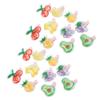 20 Stück Tierhaarnadeln Fruchtmuster Verschiedene Farben Kleine Tierhaardekoration für Hund Katze Kaninchen