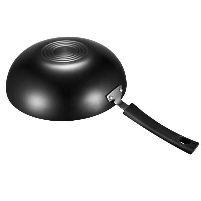 ASD 32CM Titanium Alloy Uncoated Wok with Standable Lid