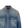 Balenciaga FW22 Denim Jacket Men's Regular Fit Blue 697781TBP484455