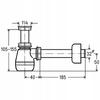 Siphon for Washbasin Sink Low 1 1/4" 32mm Viega Universal Washbasin