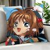 Anime Cardcaptor Sakura Cushion Cover Cushion Cover Set 4Pcs 50X50 45X45 40X40 Pillowcase Decorative Sofa Home Decor