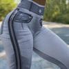 High-Waisted Plus Size Women's Faux Denim Leggings for Fitness & Yoga