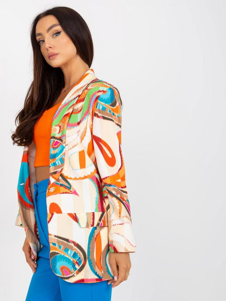 2023 Women's Colorful Pattern Suit Jacket