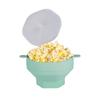 Silicone Popcorn Bucket with Handle Foldable Large Capacity Heat Resistant Microwave Popcorn Maker
