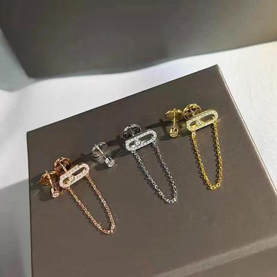 Meijia Asymmetrical 925 Silver Earrings - Trendy TikTok Influenced Style for Women