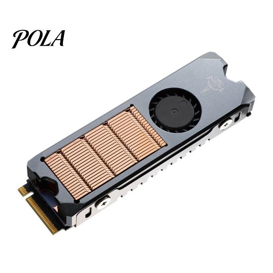 Solid State Drive Cooler SSD Radiator Professional Temperature Control Metal PWM Cooling Fan Hard Disk Heat Sink Thermal Pad for M.2