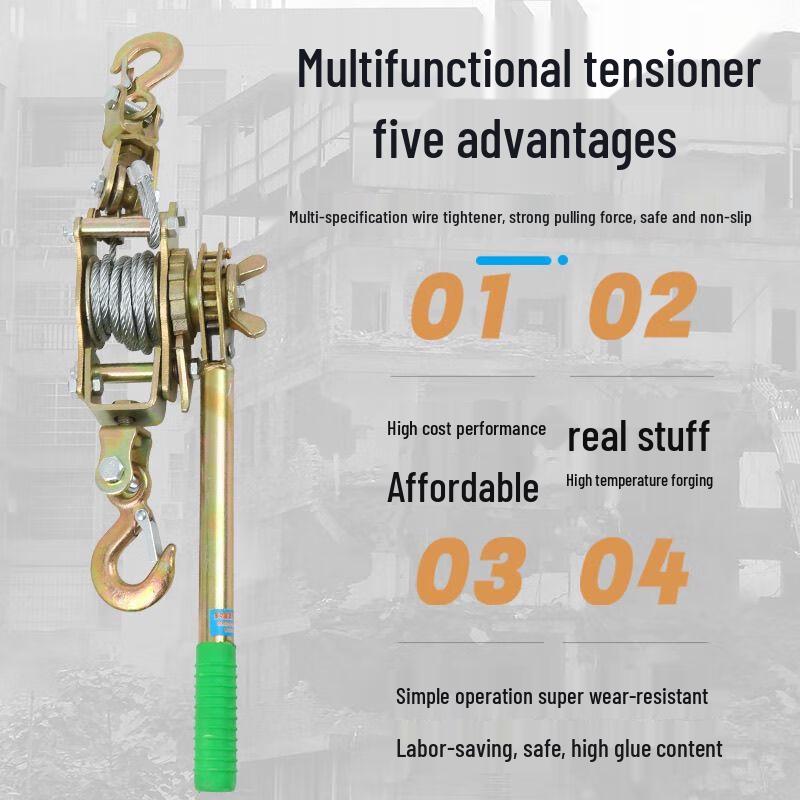 Xuanyong 3-Ton Manuelle Ratsche Drahtseilzug