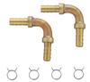 Resin Pipe Fitting For 10A Paired Resin Pipes and (Sanei) [Paired L-shaped Set] T421-863, T421R-863, T421-862 T421-32S-10A