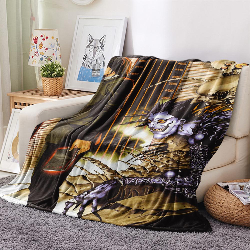 1Pc Cartoon Print Flannel Blanket, High Quality Comfortable for All Seasons, Home Decor, Warmth and Comfort, Perfect for Christmas Birthday Gift
