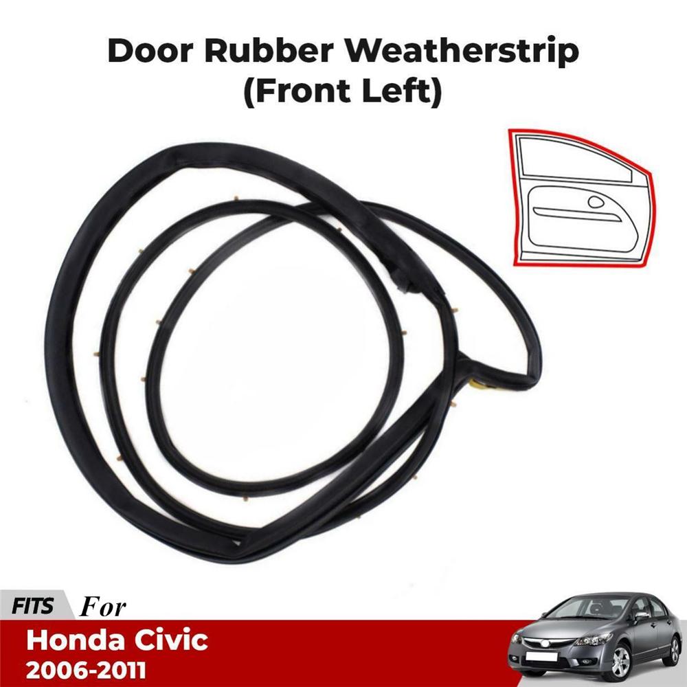 Front Left Door Weatherstrip Moulding Seal Weather Strip for Honda Civic 2006-11