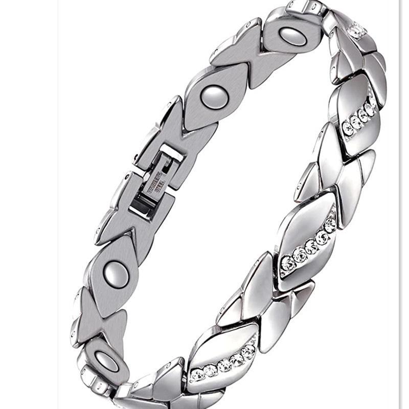European & American Detachable Rhinestone Magnetic Energy Bracelet