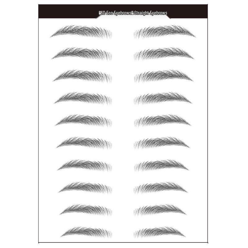 Zhengxiang 2025 Waterproof 6D Eyebrow Stickers - Realistic, Easy Makeup for a European, American, and Korean Style.
