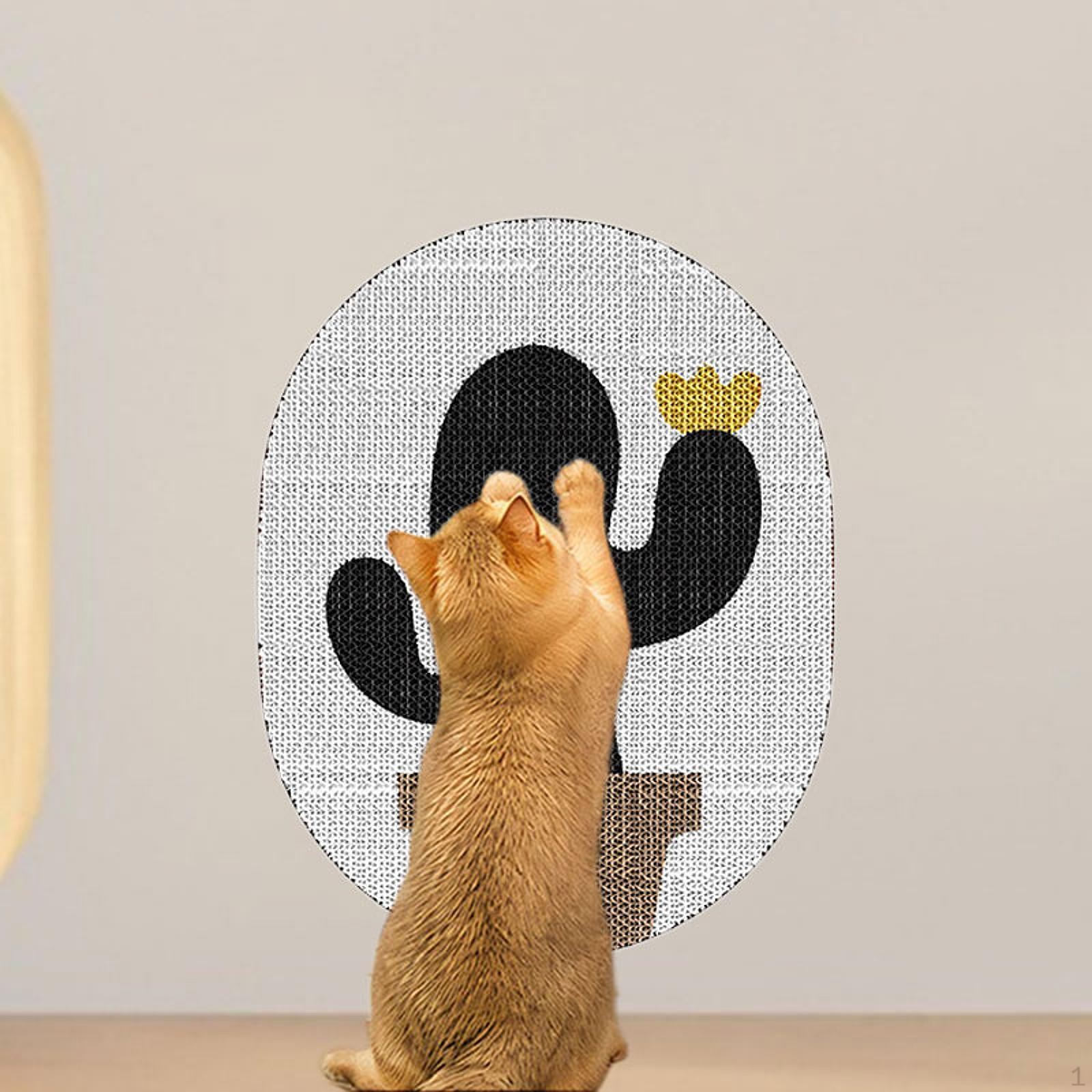 

Коврик для кошек, игрушка, шлифовка когтей, защита мебели, дивана, гофрированный, для помещений black Cactis