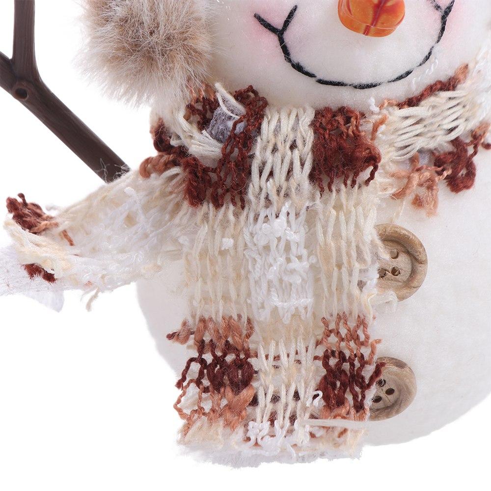 Illuminated Snowman Elk Glowing Toy Plaid Stripe Scarf Illuminated Snowman Lamp With Lights