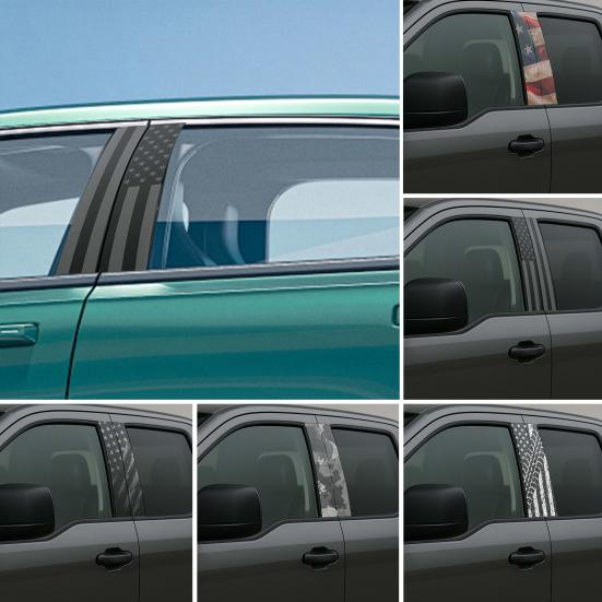 2Pcs Car Stickers Set for B-Pillar 12"x21.5" Gloss Vinyl Decals Self-Adhesive Dog Stickers Decorative Car Vinyls for Cars Laptops Walls