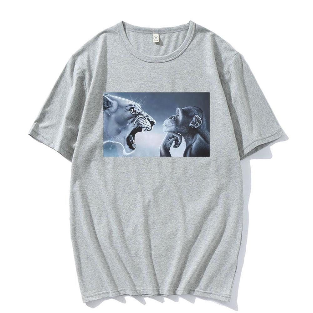 Fun pattern Tshirt  Expression style  Street fashion  Casual and relaxed shortsleeved Tshirt S