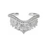 French Lace Super Flash Zircon Circle Open Ring Female Niche Light Luxury High Sense Fairy Stacked Ring