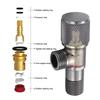 Heavy Duty Brass Angle Valve G1/2 Inch Water Stop Control for Toilet Bidet Washing Machine Heater Sink Universal Supply Fitting