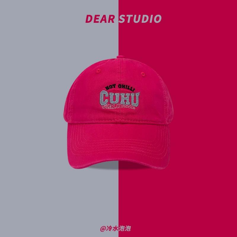 

Big brim cap Embroidery baseball cap Children Spring Summer Student Versatile soft top cap Tide Adjustable