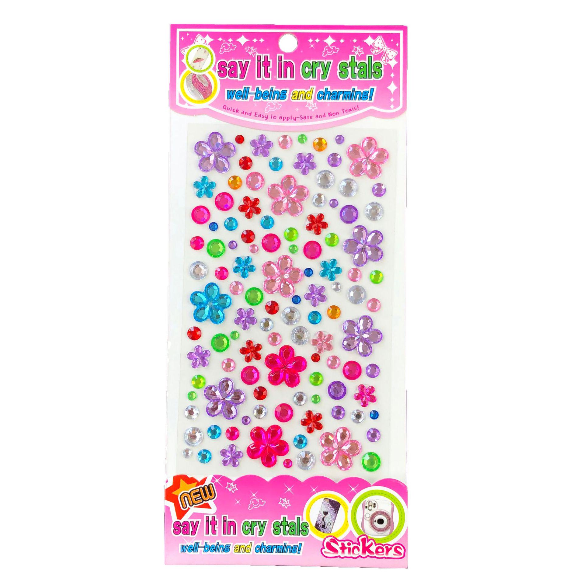 Блестящие Кристаллические 3D Мультяшные Алмазные Наклейки для Детских DIY Фотоальбомов и Поделок