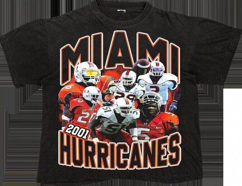 

Футболка унисекс Miami Hurricanes 2001 Football Vintage Ed Reed Sean Taylor