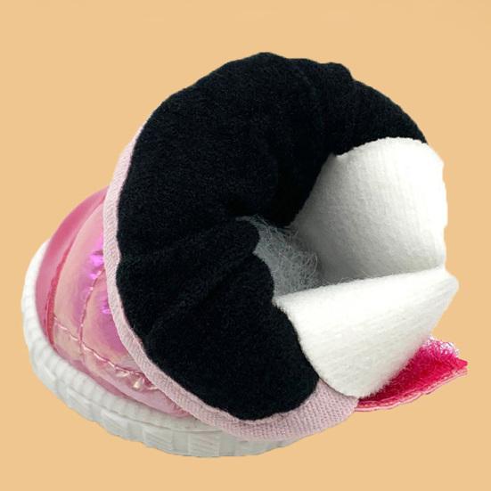 Yousheng 4Pcs Pet Shoes Non-Slip Waterproof Fastener Tape Fixing Thickened Warm Windproof Paw Protection Shoes for