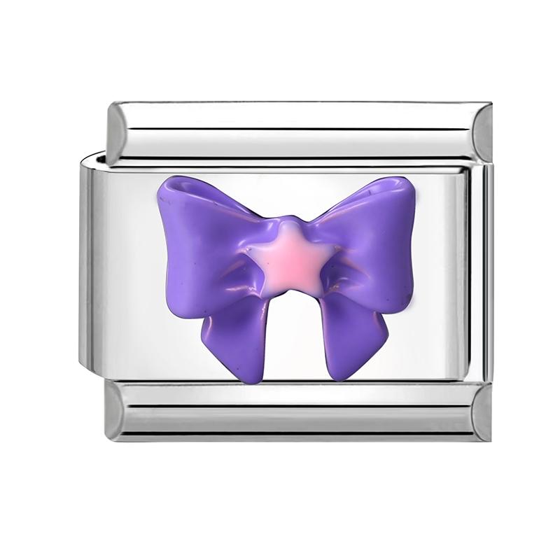Cute 3D Series Red Apple Eye Heart Flower Bow Knot Italian Charm Link Fit 9mm Stainless Steel Jewelry DIY Making Bracelet Gift