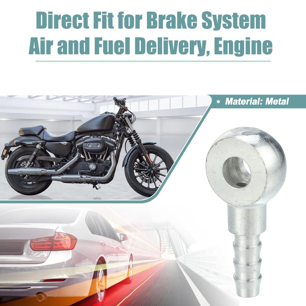 ACROPIX Fuel Line Adapter Connector Banjo Bolt Hose Barb Fitting Banjo Fitting Universal Motorcycle