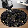 1PCHorse Pattern Office Round Area Rug,  Mat Suitable For Office, Under Office Chairs Bedroom Living Room Home Decor, Room Deco