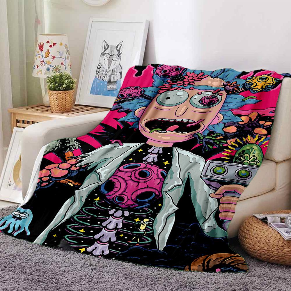 1pc Space Adventure Duo flannel Blanket for Super Soft Cute Comfort Blanket for Travel Bedding Couch Sofa Blanket Y82577
