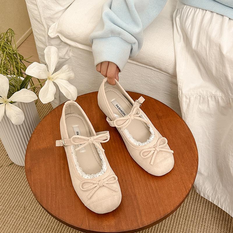 Cute Lady Style Elegant Soft Sole Not Tired Feet Mary Jane Shoes Spring and Summer New Gentle Temperament Ballet Evening Shoes