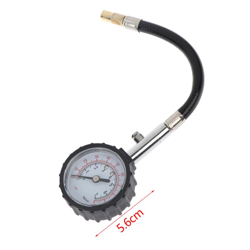 High Precision 100Psi Car Tyre Pressure Gauge Long Hose Tire Meter Detector For Auto Motorcycle Truck Tire Air Pressure Tester