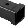 Black Receiver Extender 12in Towing Clearance Extender Hitch Mount Extension Sleeve  Trailer Towing