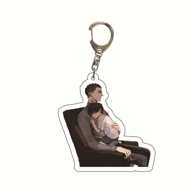 6CM Anime 19 Days Keychain Mo Guanshan Old Xian He Tian Jian Yi Manga Youth Acrylic Pendant Figure Key Chain For Children Gifts