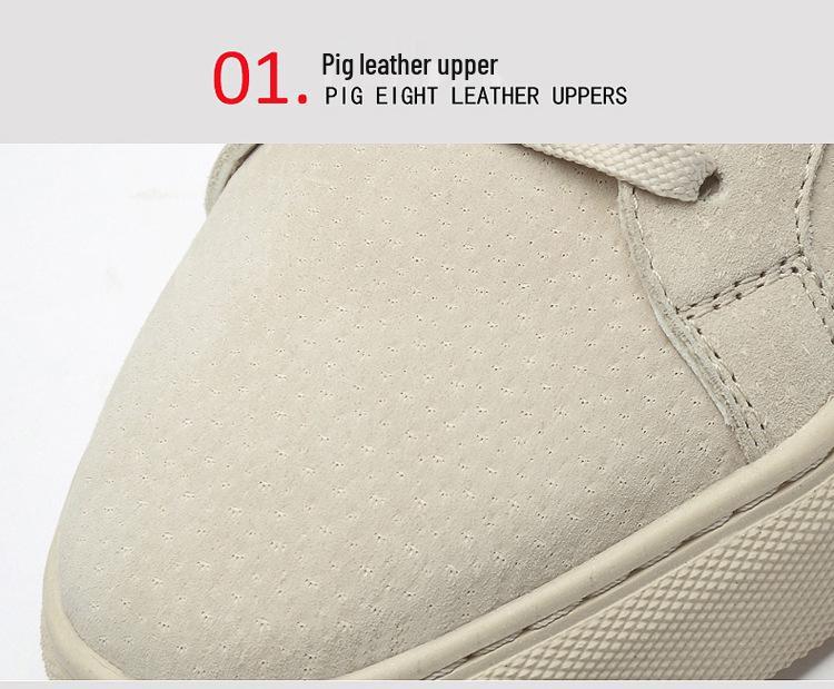 Ekstra Geniş Erkek Günlük Spor Ayakkabı - Süet & Deri, Kore Tarzı, 45-49 Bedenler