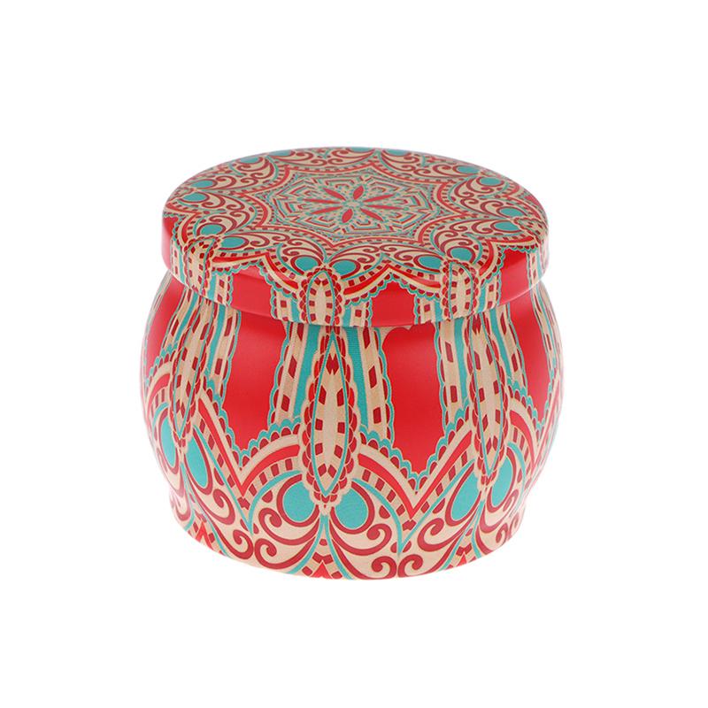 Vintage Candle Tin Can Candy Cookie Storage Box Dry Spice Storage Jar Suitable Diy Candle Cosmetic Ointment Making Christmas