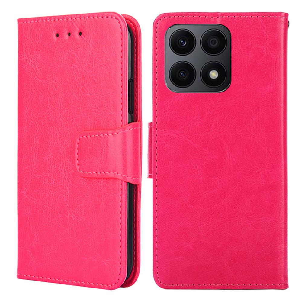 For Honor X8a 4G Shockproof Leather Wallet Phone Case Folding Stand Cover