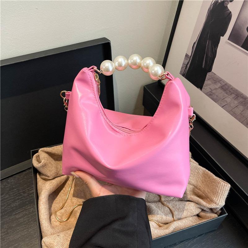 Premium Sense Pearl Temperament Handbag Women's New Exquisite and Beautiful Chain One Shoulder Messenger Bag Dumpling Bag