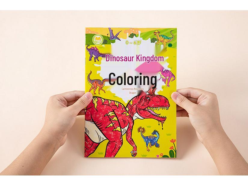 Dinosaur & Car Coloring Book for Kids Ages 3-6