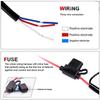 3 Lens Motorcycle LED Spotlight Dual Color Hi/Low Beam Fog Lamps for Car Trucks SUV UTV 12V 24V Lens led Headlight Driving Light